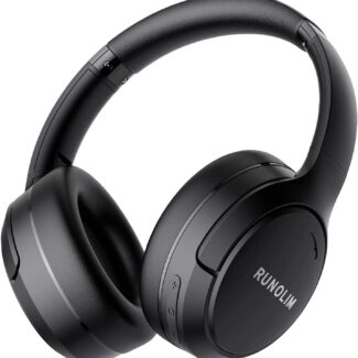 RUNOLIM Hybrid Active Noise Cancelling Headphones, Wireless Over Ear Bluetooth Headphones with Microphone, 70H Playtime, Foldable Headphone with HiFi Audio, Deep Bass for Home Travel Office