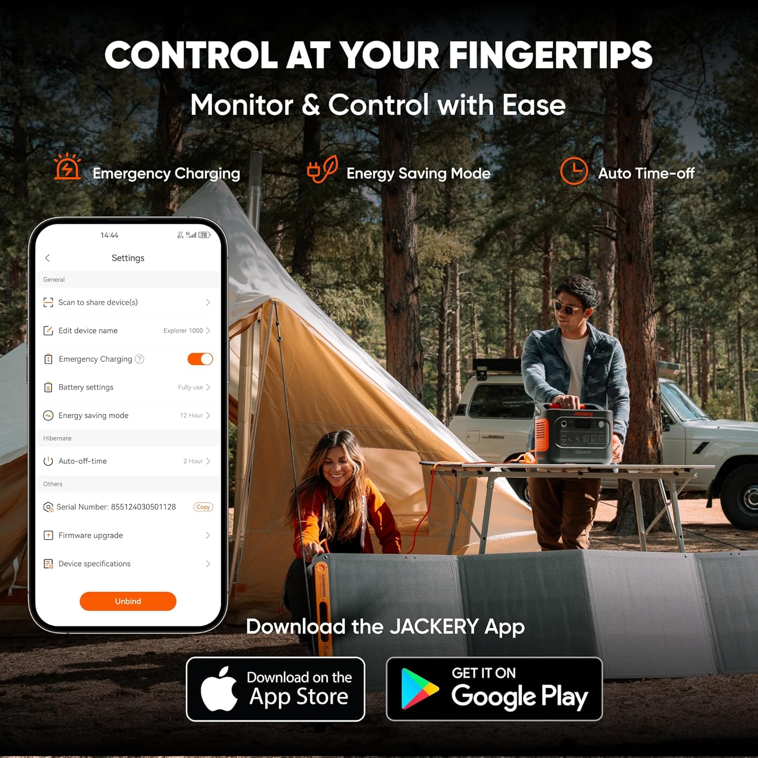 Jackery Explorer 1000 v2 Portable Power Station,1070Wh LiFePO4 Battery,1500W AC/100W USB-C Output, 1 Hr Fast Charge, Solar Generator for Camping,Emergency, RV, Off-Grid Living(Solar Panel Optional) - Image 9